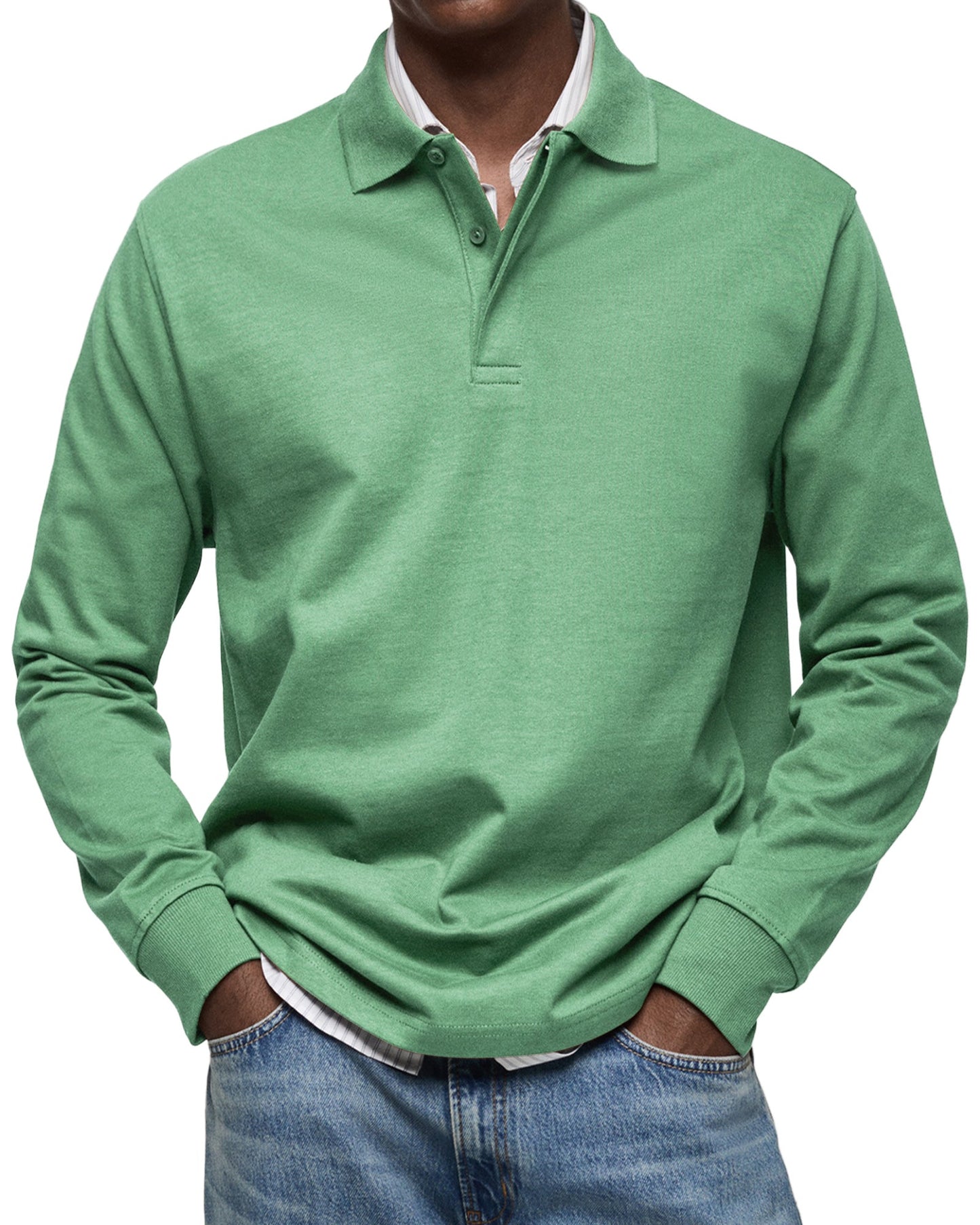 Ashton | Luxury Long-sleeved Polo Shirt