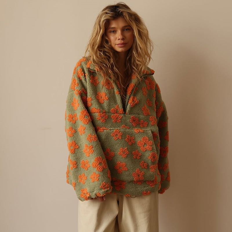 Daisy™ | Cozy Floral Fleece Pullover