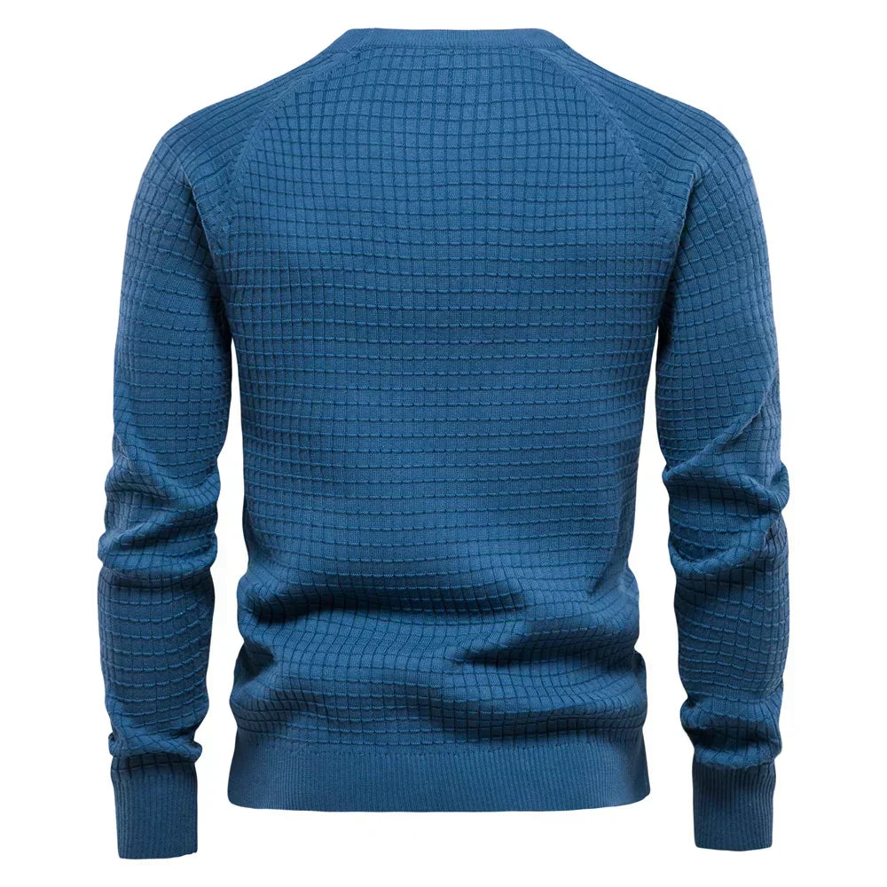 Thomas - Men's Sweater with Diamond Pattern