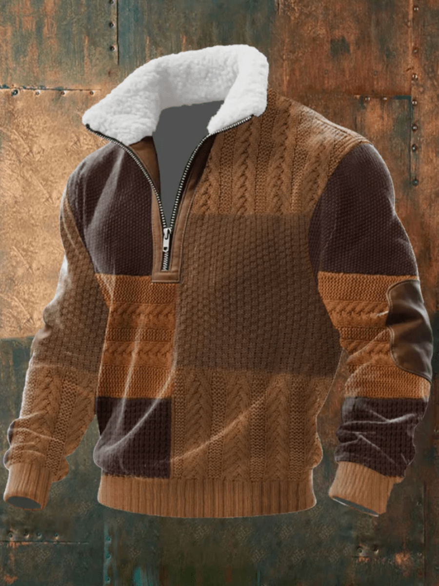 Marcus | Stylish Men’s Sweater with Fleece Collar