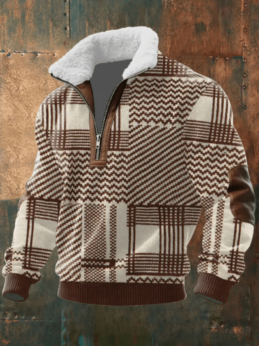 Marcus | Stylish Men’s Sweater with Fleece Collar