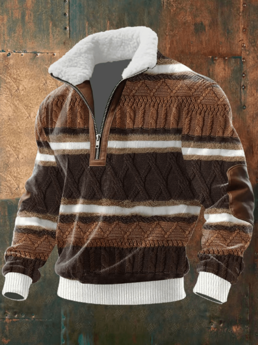 Marcus | Stylish Men’s Sweater with Fleece Collar
